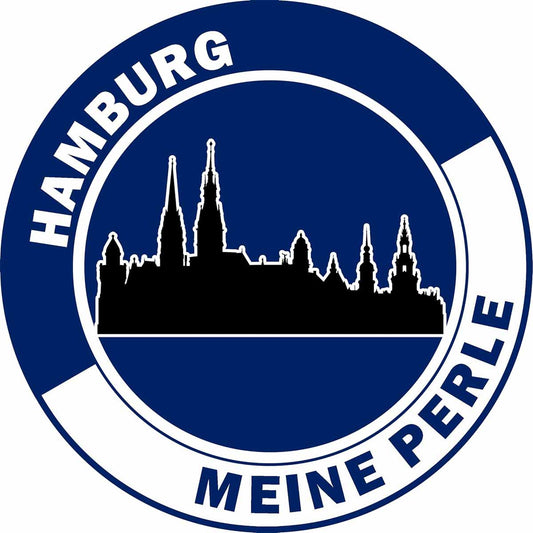 Essbarer Tortenaufleger Hamburg "Meine Perle" Oblaten- oder Zuckerpapier