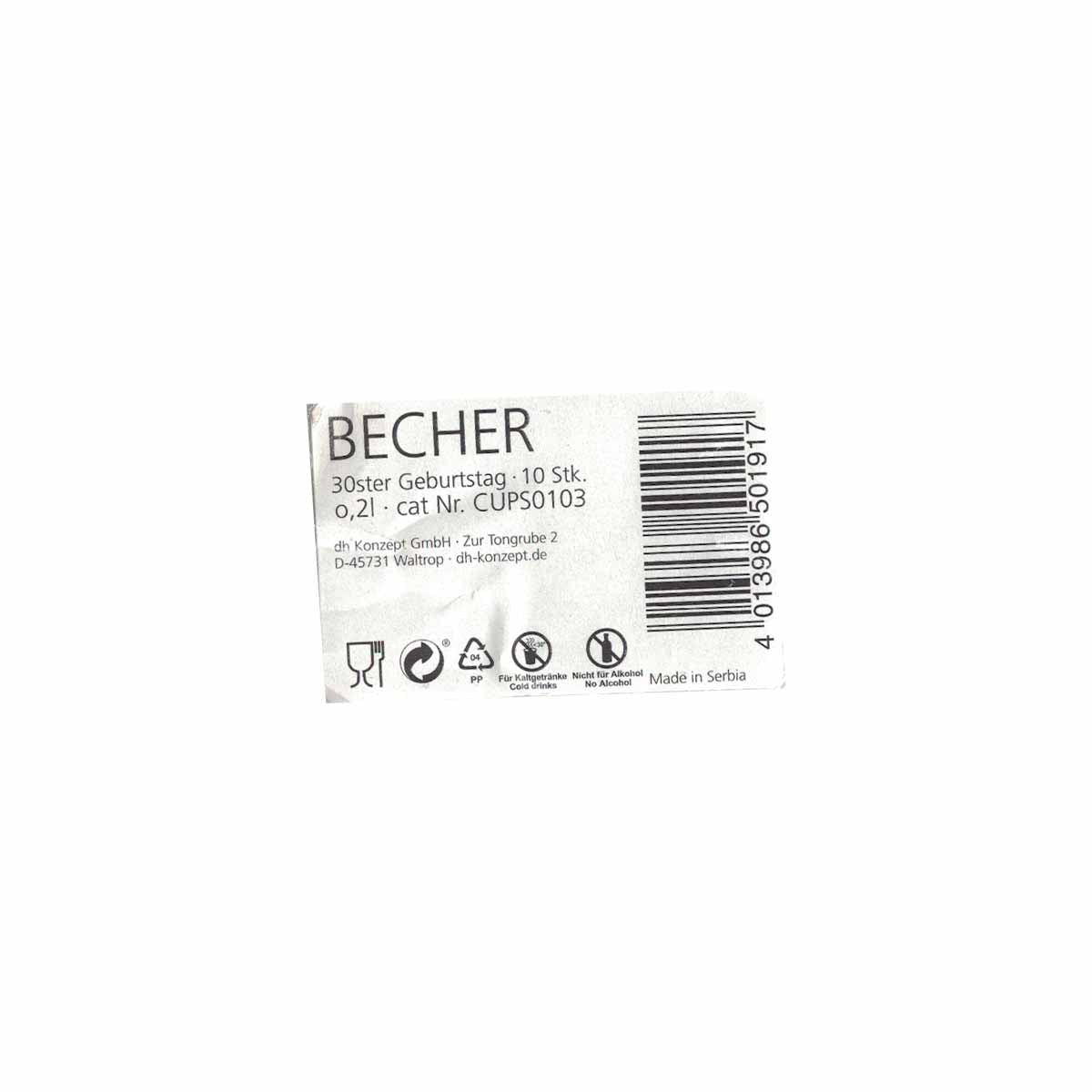 Becher Supermann 30