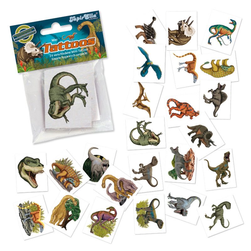 Dinosaurier Mini-Tattoo-Set 24-tlg.