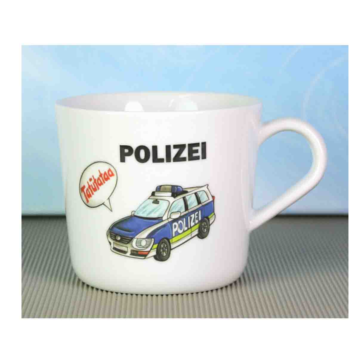 Porzellan-Sticker Polizei