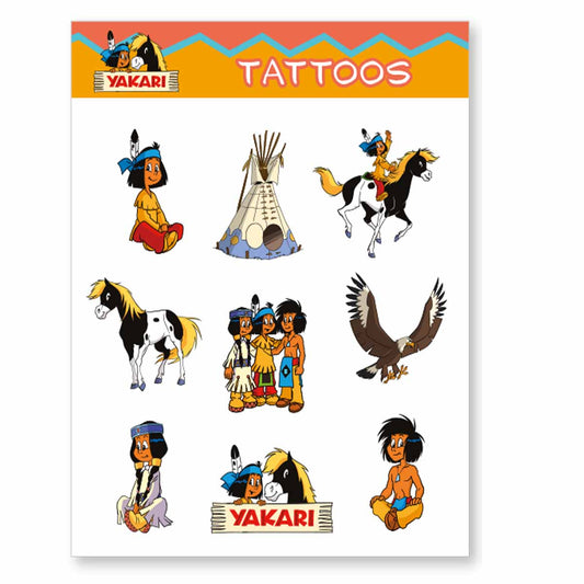 Yakari Tattoo Indianer 1 Bogen