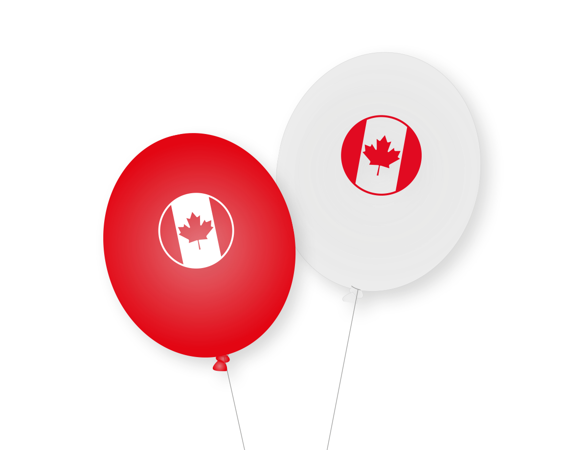 Kanada-Ballons 8 Stück