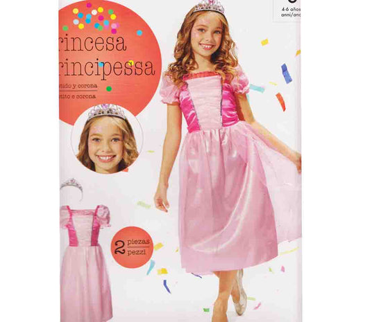 Kleid Prinzessin mit Diadem Größe M